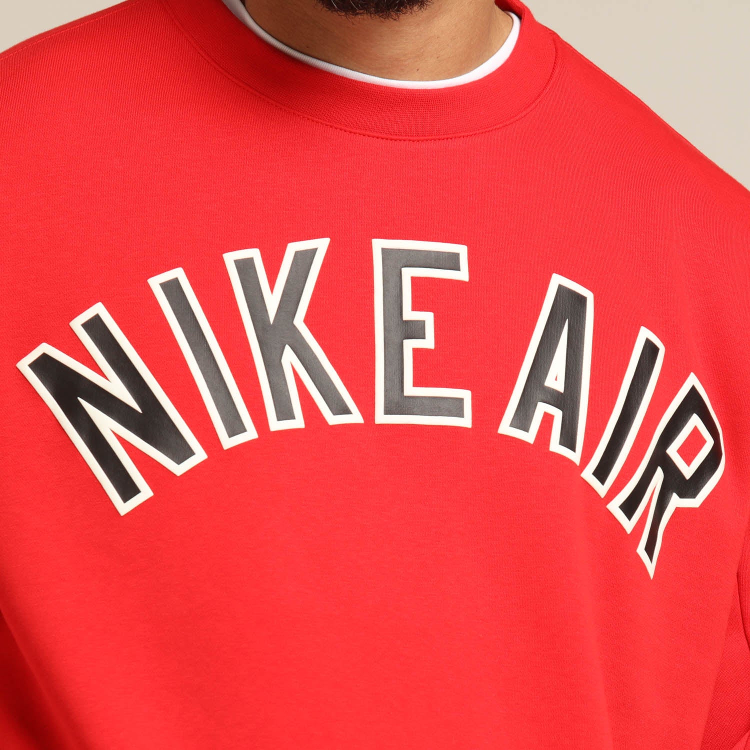 red nike air crewneck