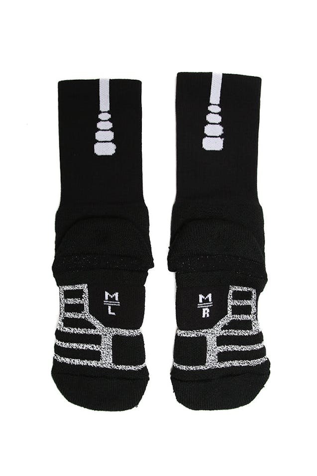 Nike Nikegrip Power Crew Basketball Socks Black/White Culture Kings