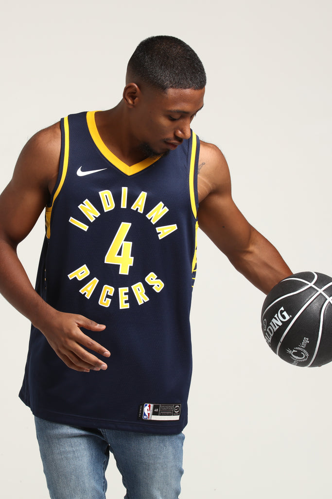 NIKE Indiana Pacers Victor Oladipo #4 ICON EDITION NBA JERSEY Navy/Yellow