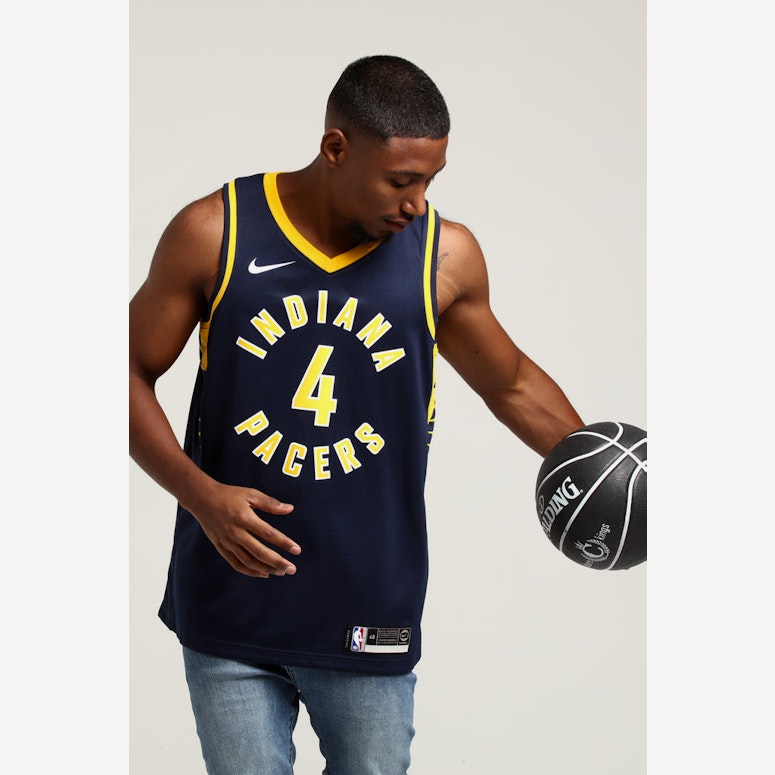 NIKE Indiana Pacers Victor Oladipo #4 ICON EDITION NBA JERSEY Navy/Yellow