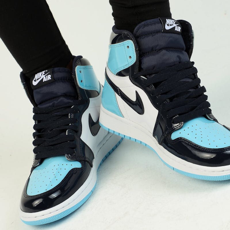 jordan women s air jordan 1 high og obsidian blue white culture kings