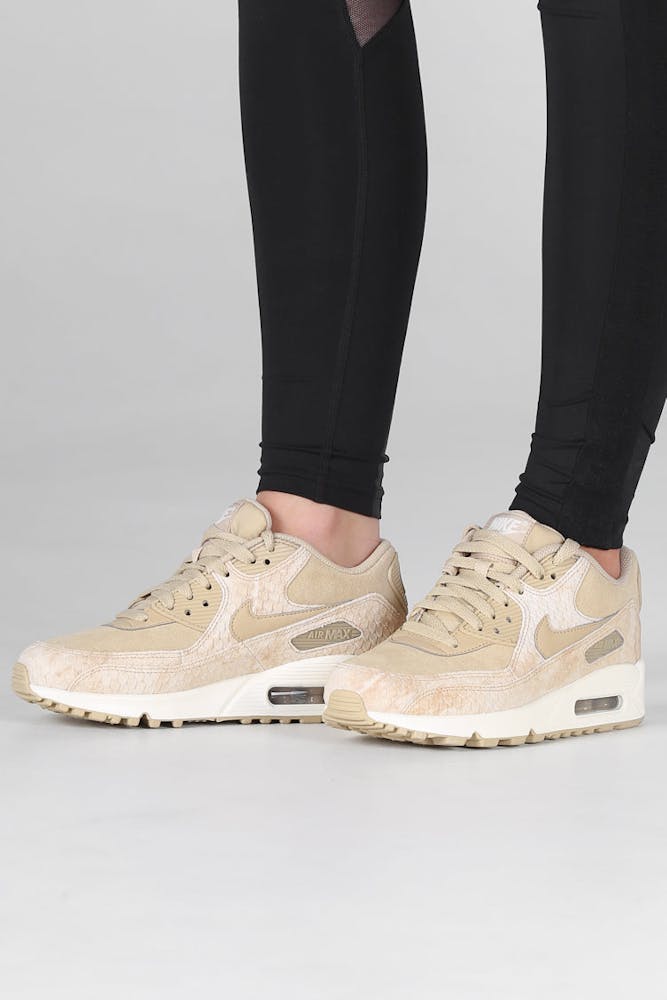 Nike Women's Air Max 90 Premium Beige/Off White | 896497 ...