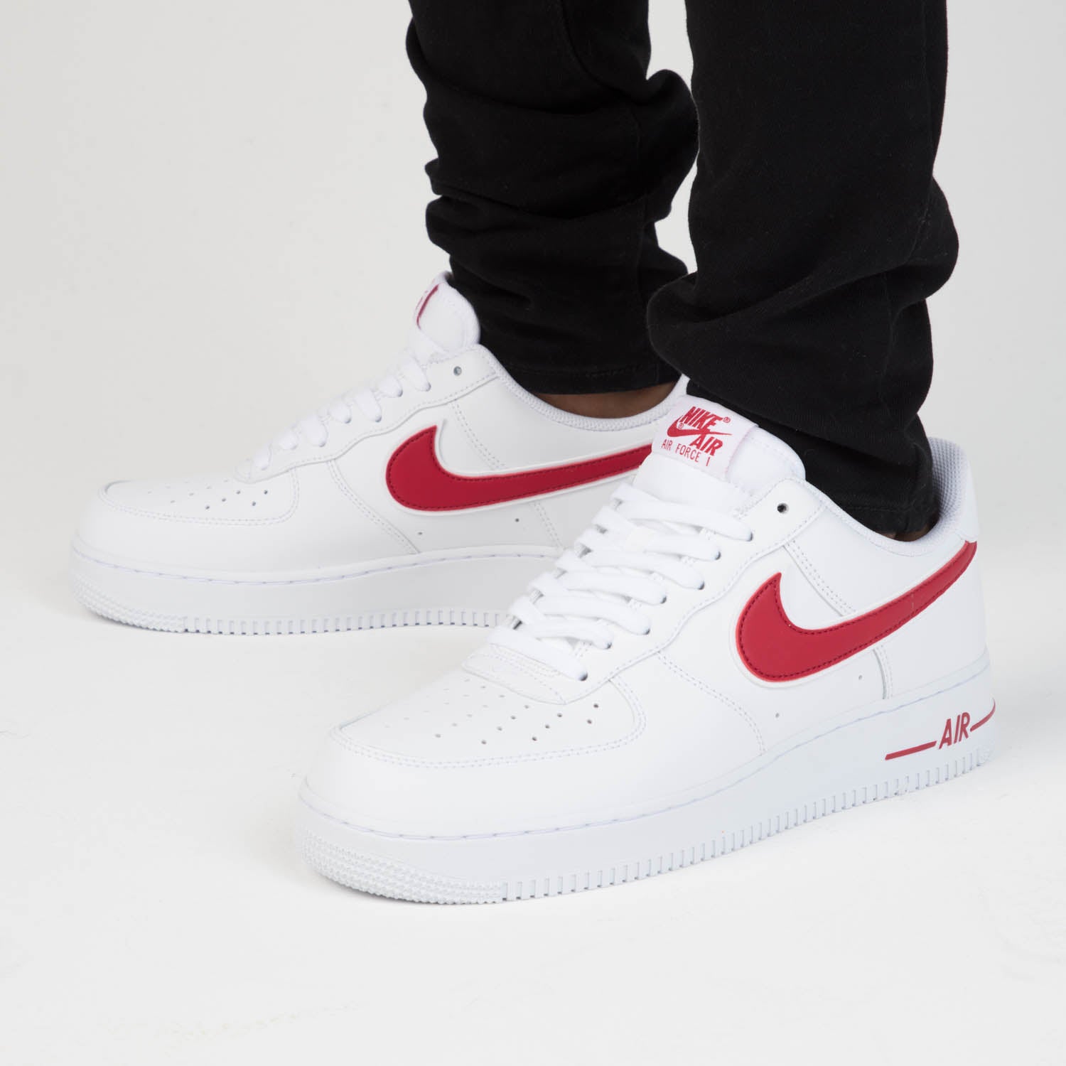 white air forces red tick