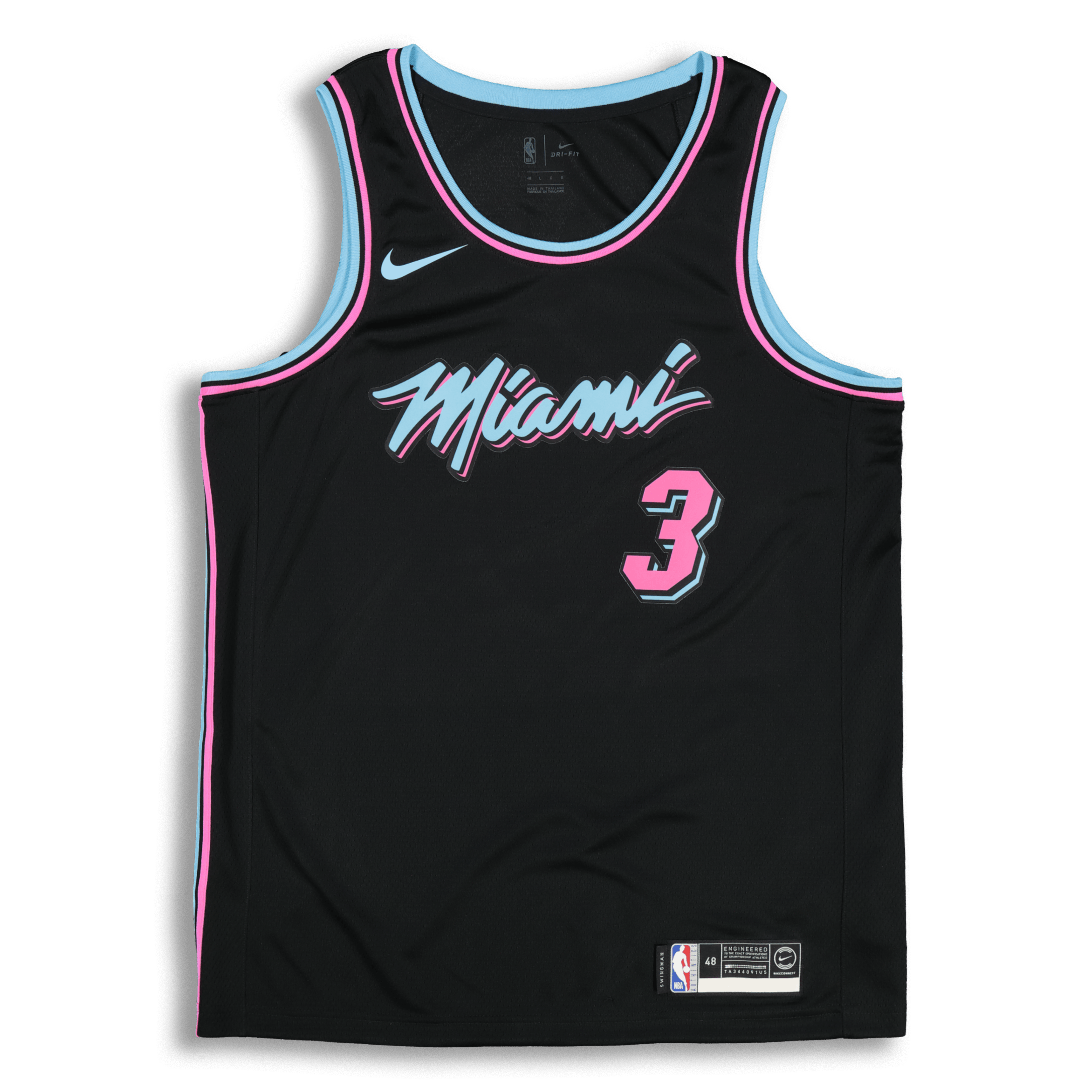 Nike Miami Heat Dwayne Wade #3 City Edition Swingman NBA ...