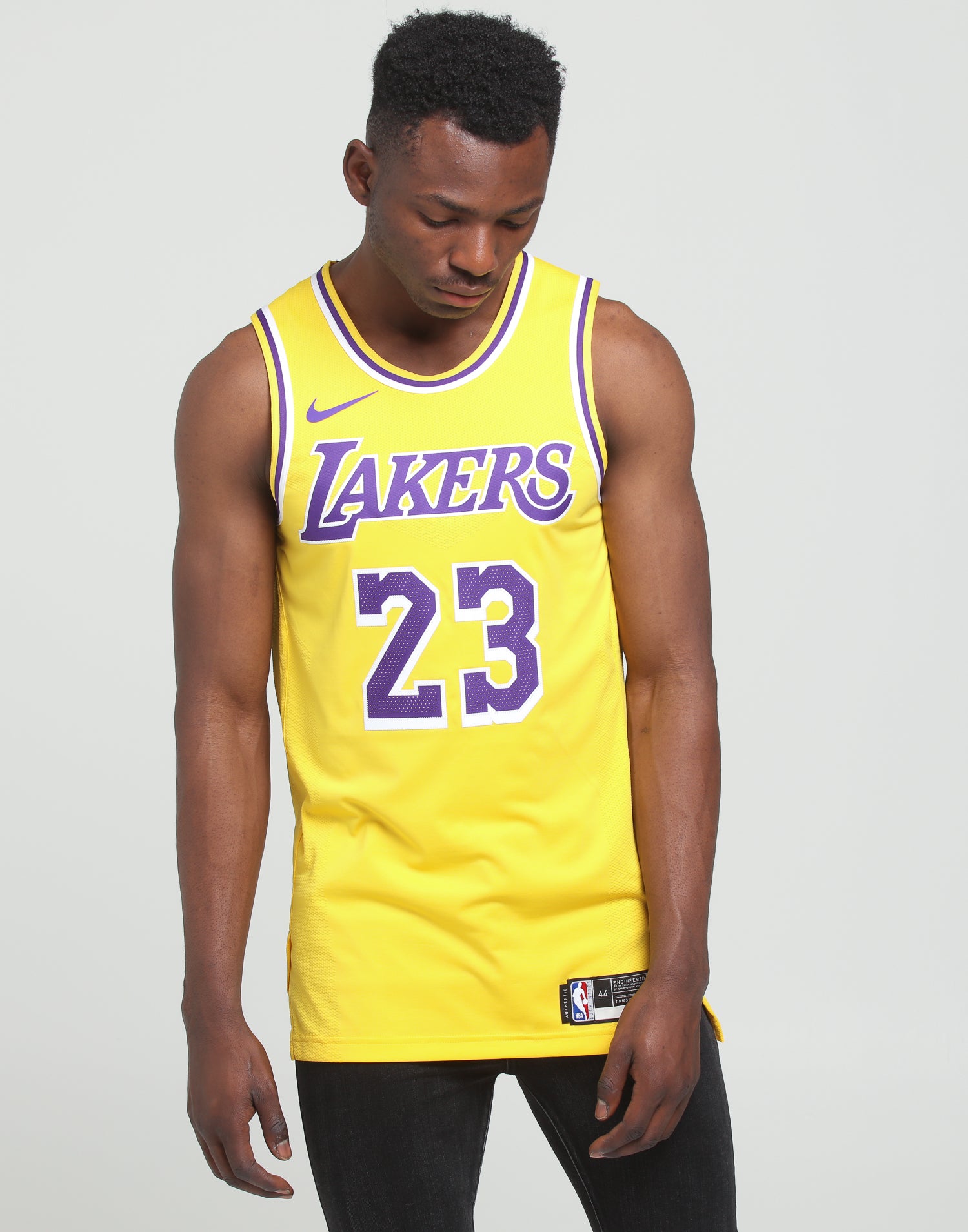 Lebron James #23 LA Lakers Los  Crewneck  Basketball Jersey and Shorts Purple UK 