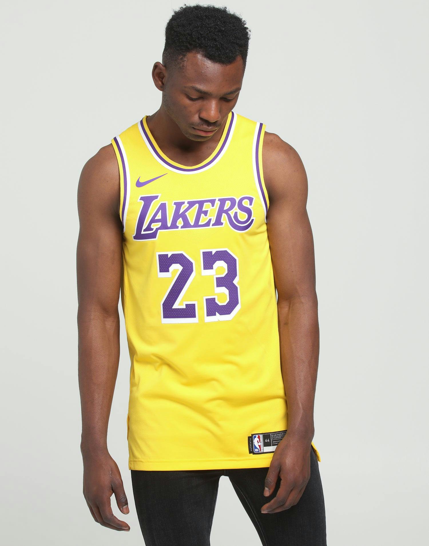 Nike Los Angeles Lakers Lebron James 23 Icon Edition Swingman Jersey Amarillo Culture Kings