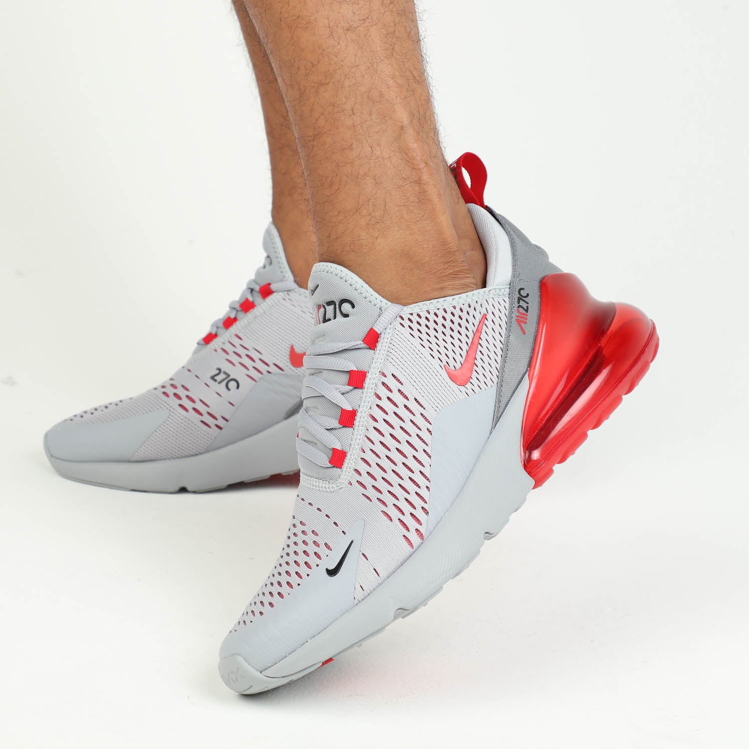 nike 270 grey red