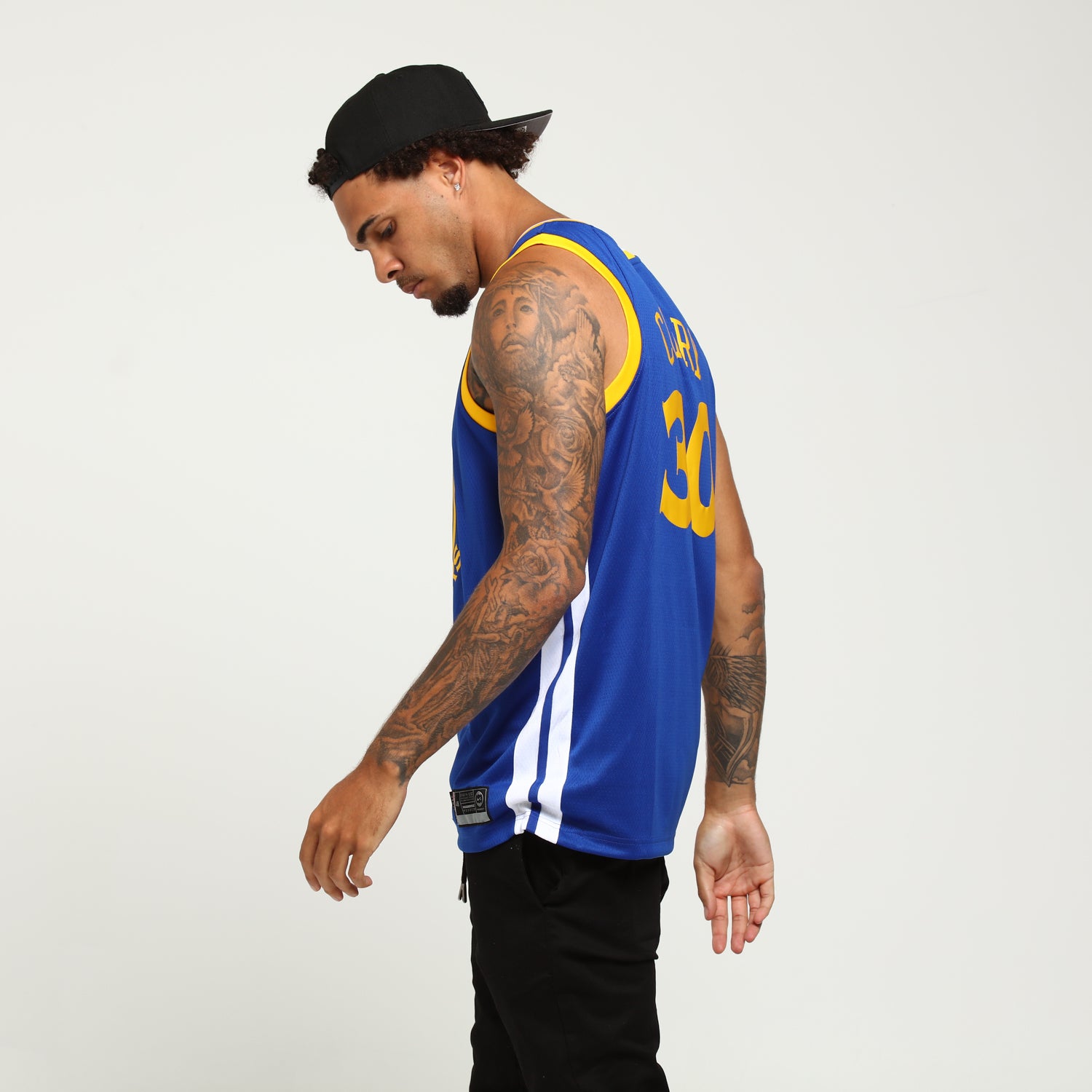 stephen curry yellow sleeved jersey