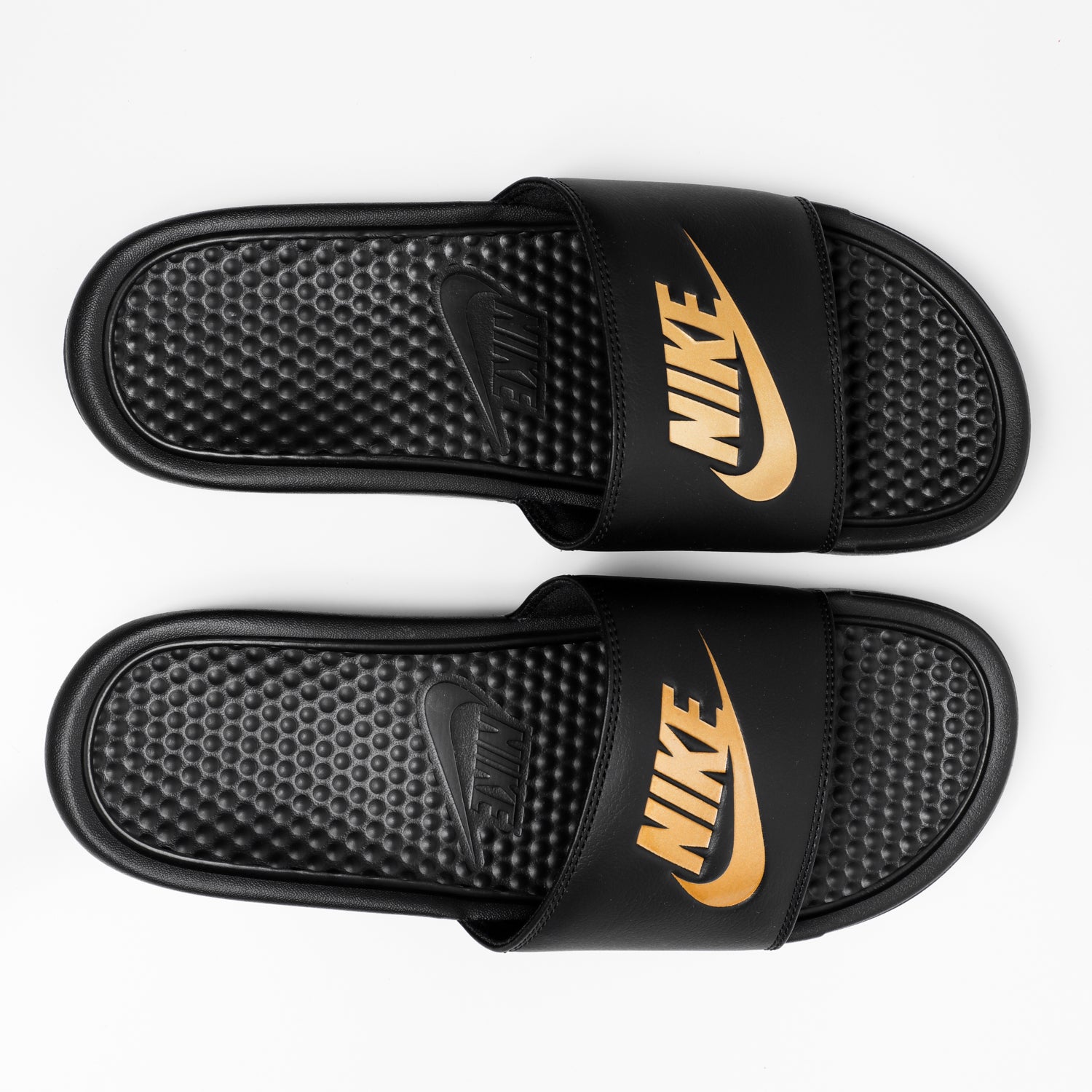 nike benassi black gold