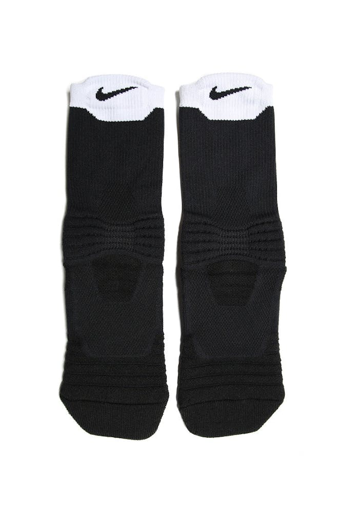 Nike Elite Versatility Crew Basketball Socks Black White Culture