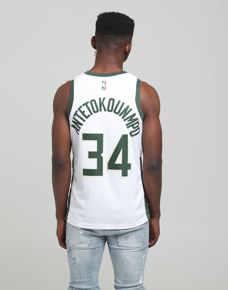 Giannis Antetokounmpo #34 Milwaukee Bucks Nike Association ...