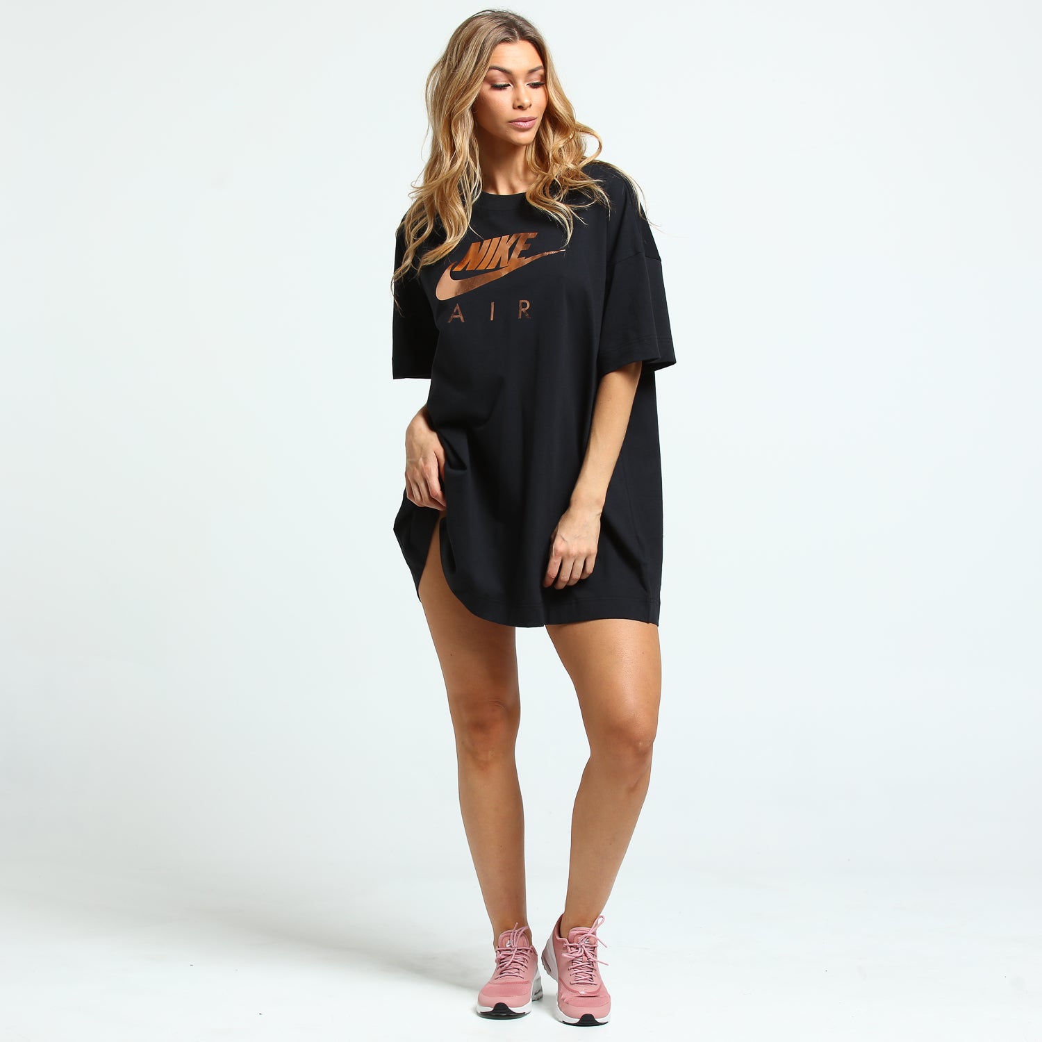 black and gold nike dress