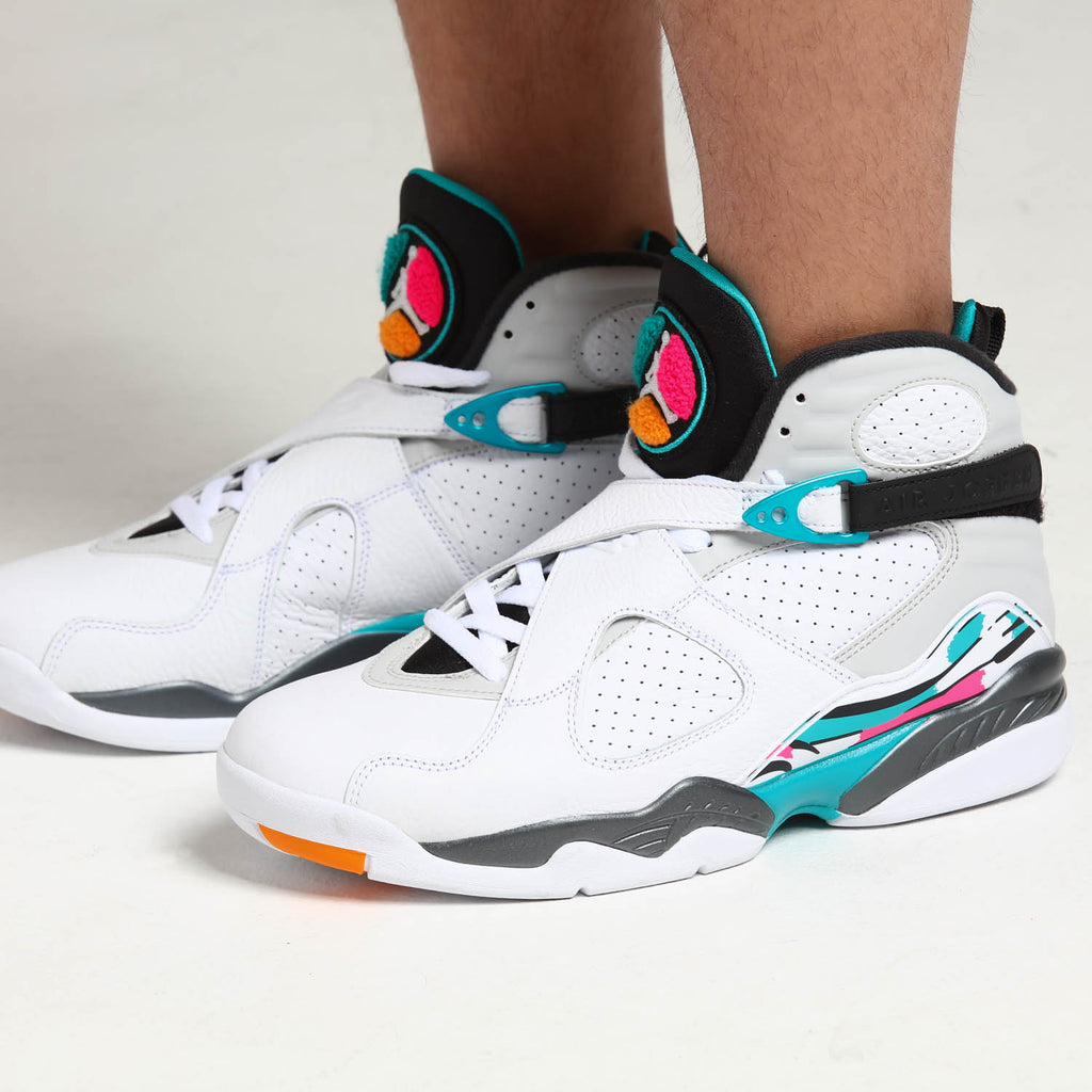 Air Jordan 8 Retro White/Turq/Grey