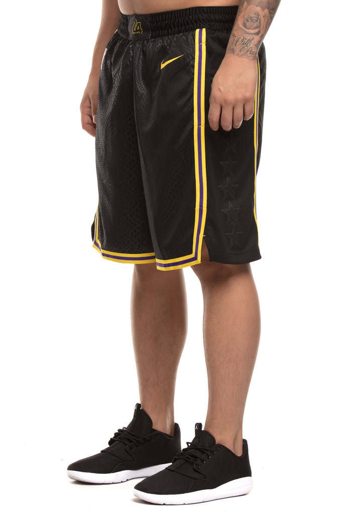 Los Angeles Lakers Nike NBA City Edition Swingman Shorts ...