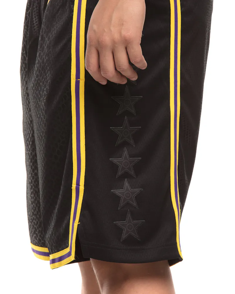 Los Angeles Lakers Nike Nba City Edition Swingman Shorts Black Yellow Culture Kings