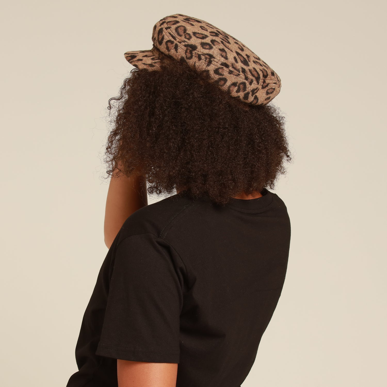 brixton leopard fiddler cap