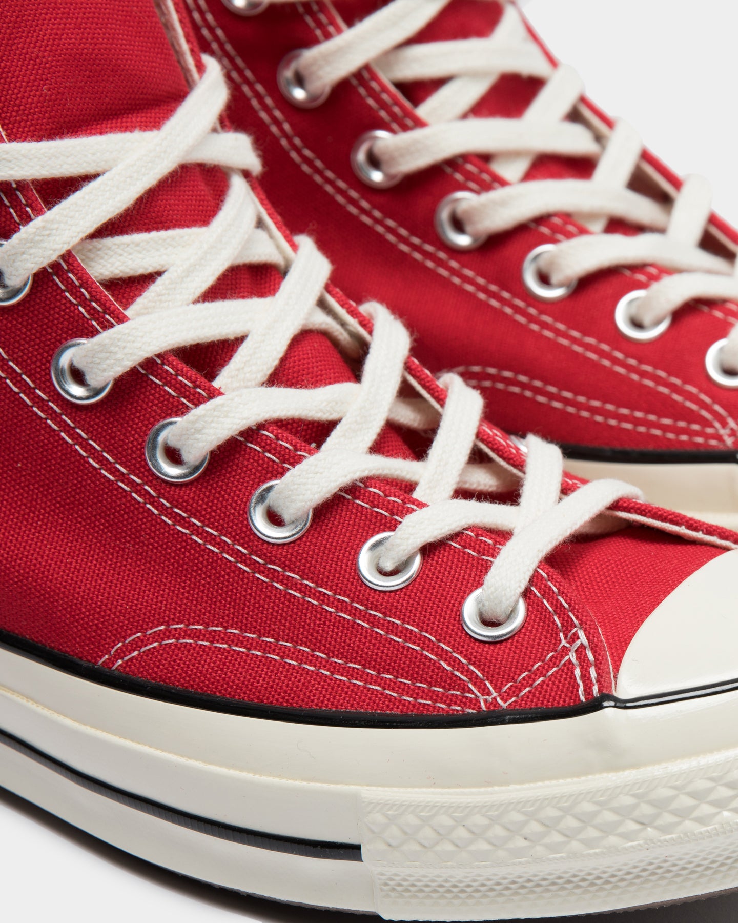 all red converse high tops