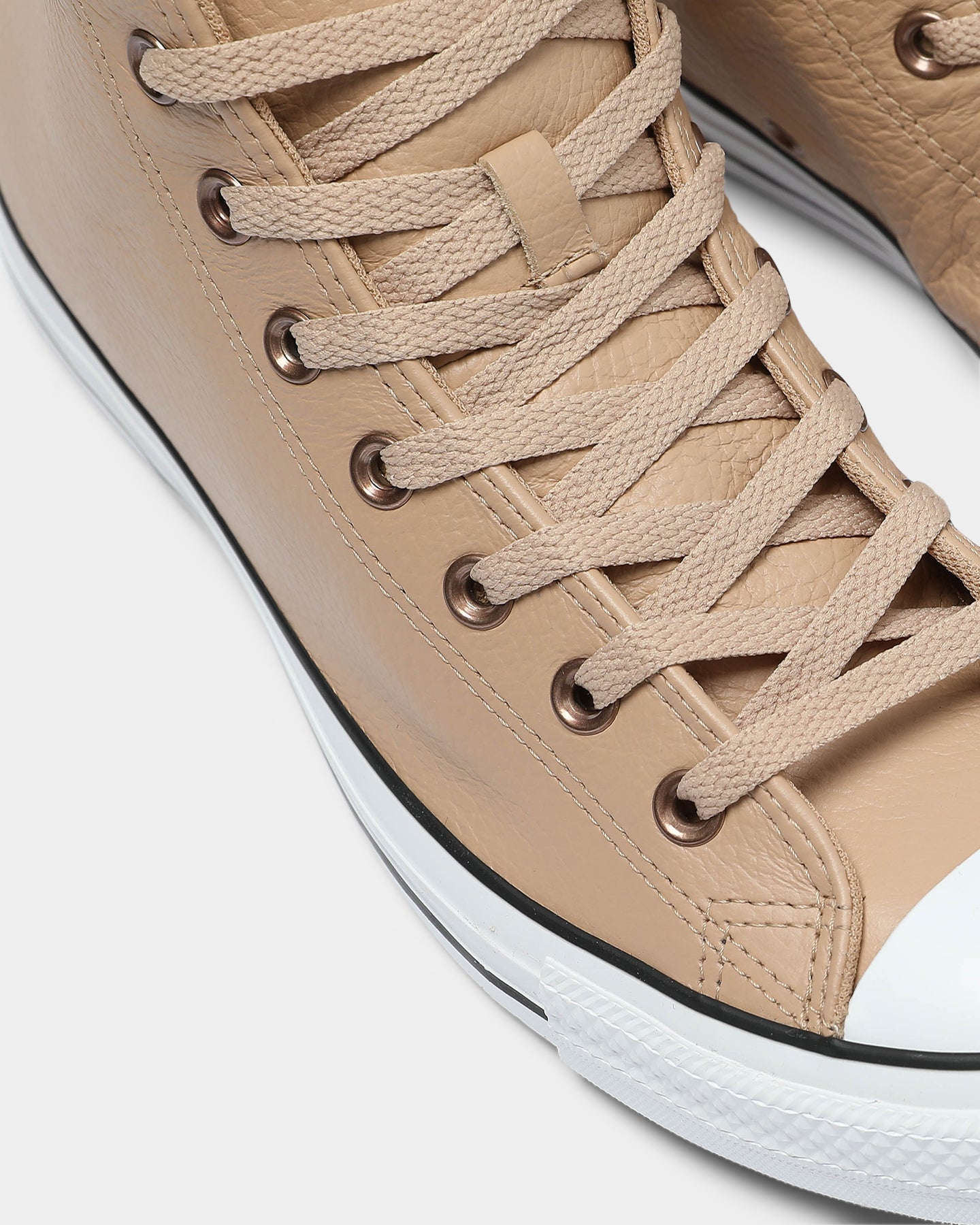 tan leather converse