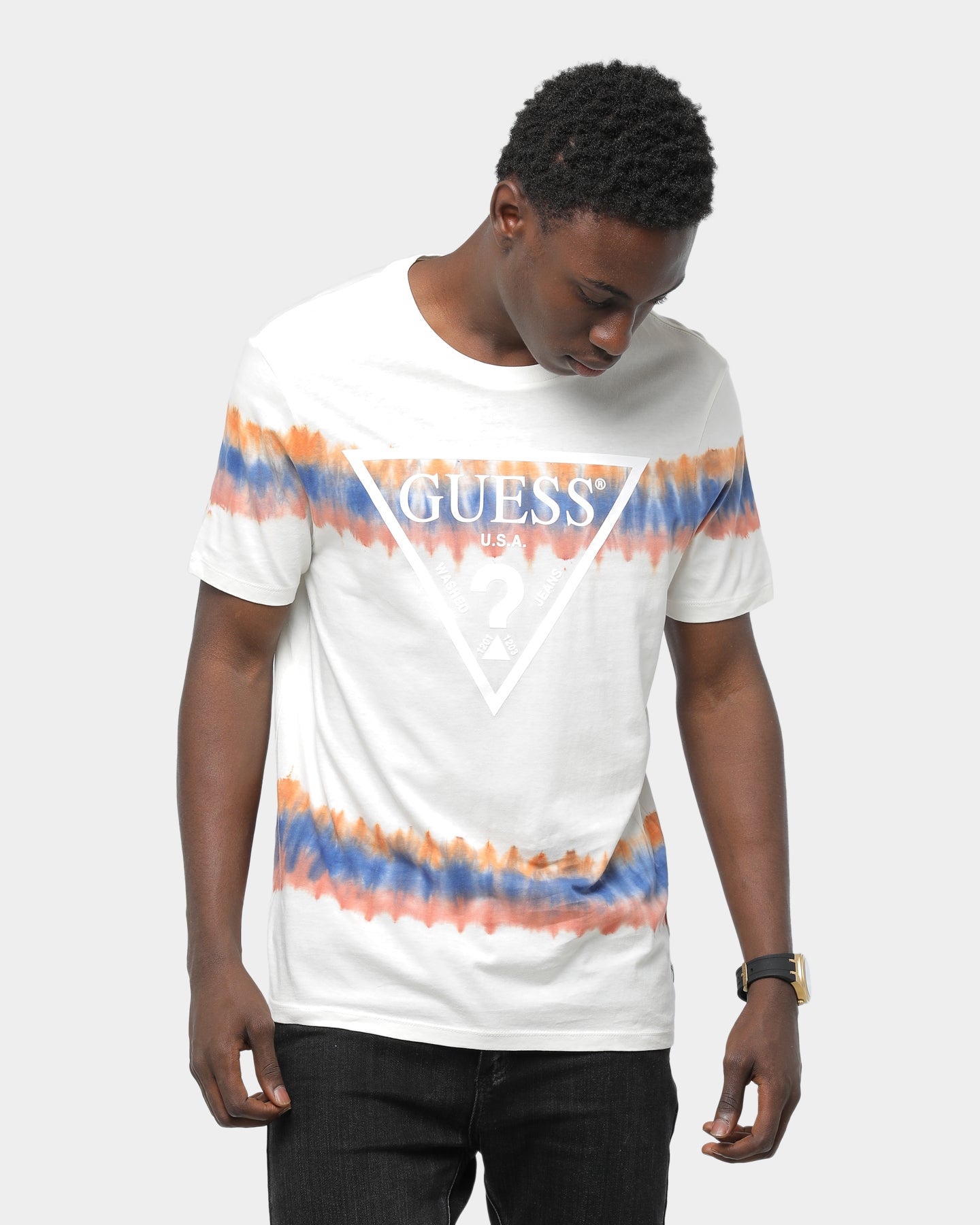 tie dye guess t shirt