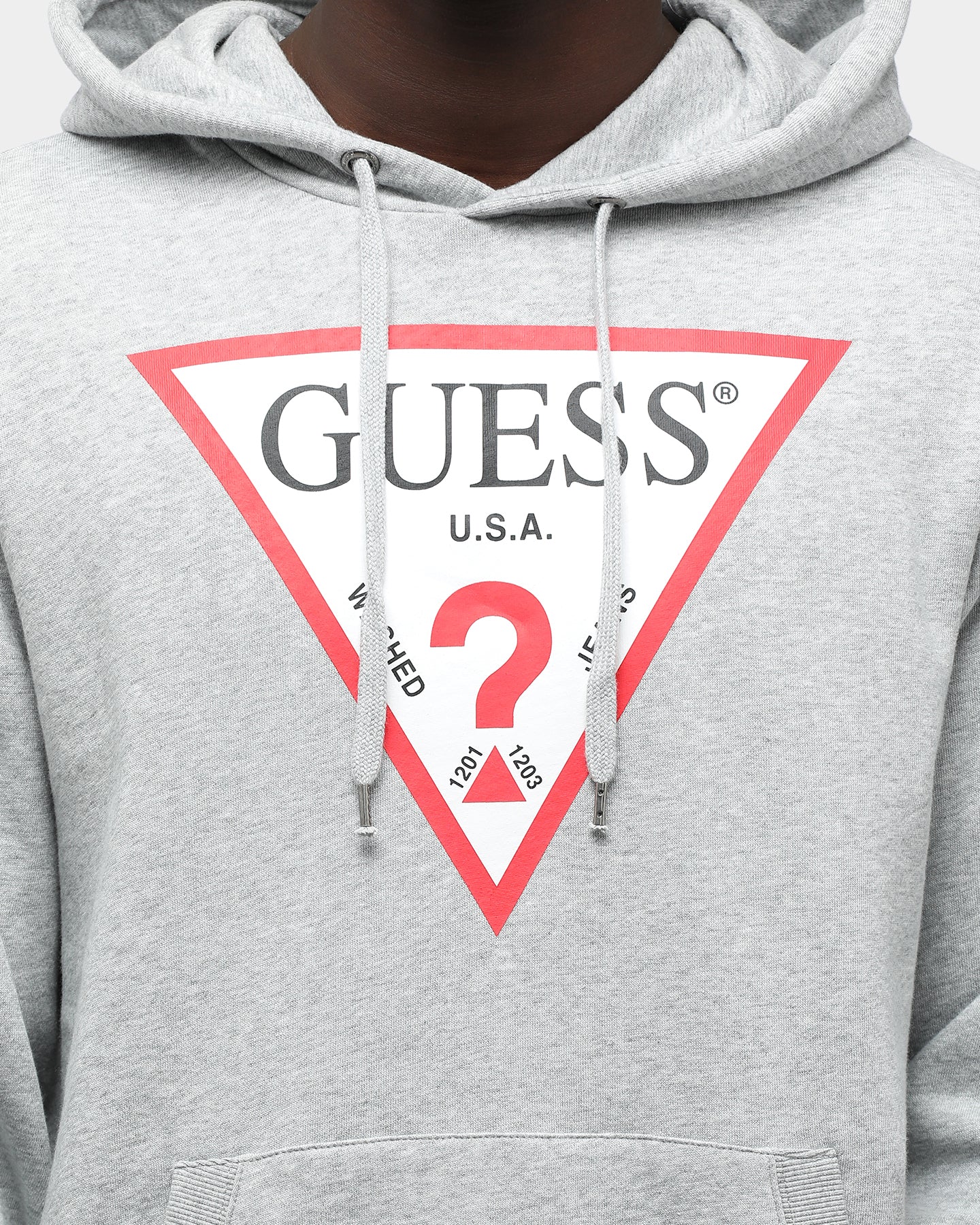 guess roy logo pullover hoodie