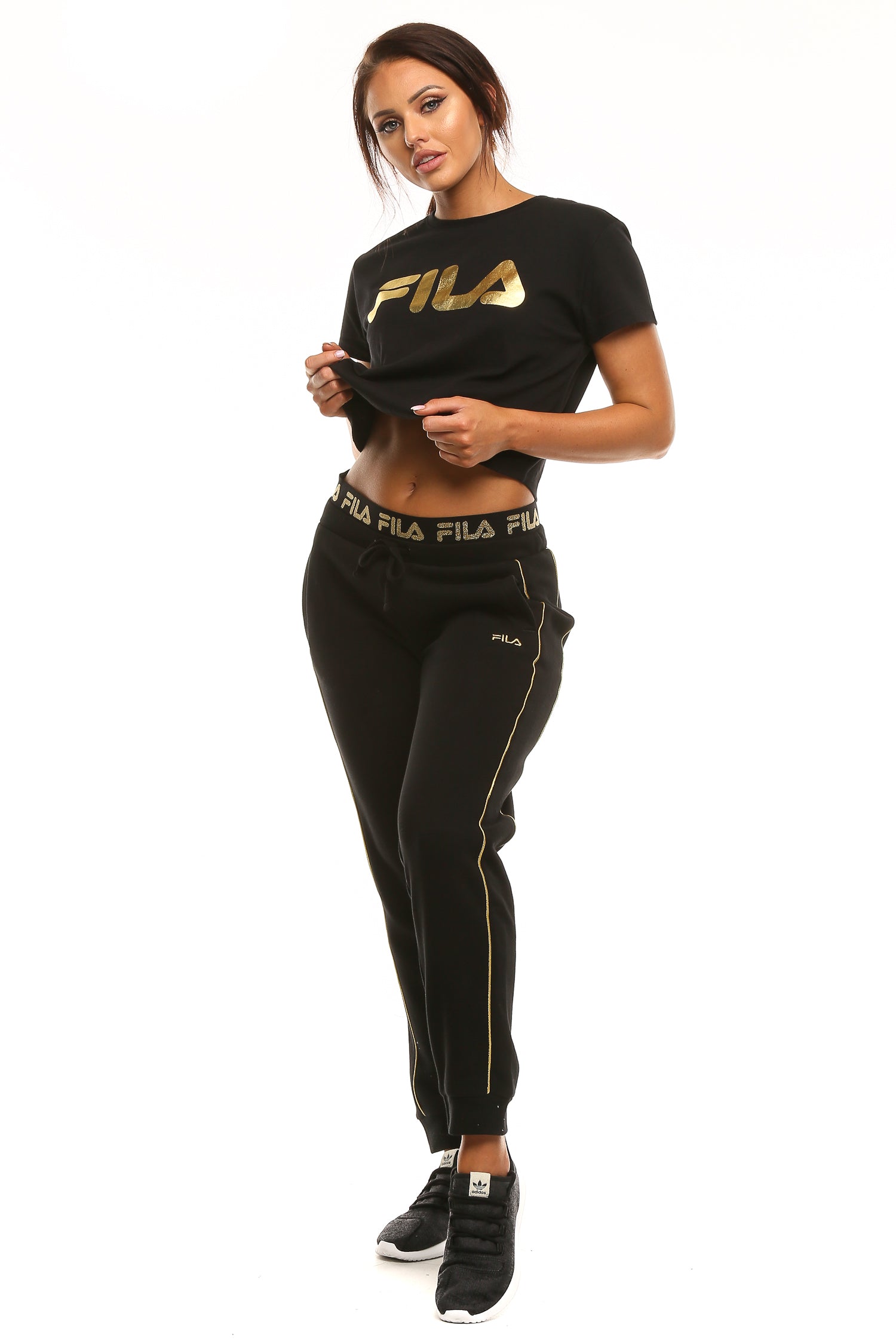 fila shirt womens gold