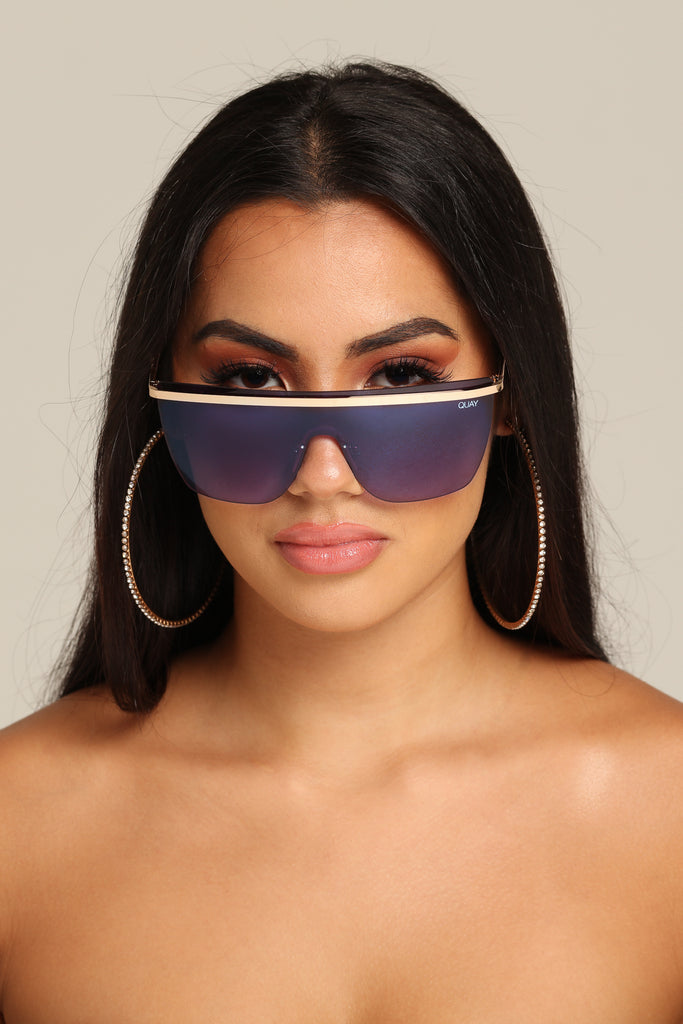 Quay Australia X Jlo Get Right Gold/Blue Purple