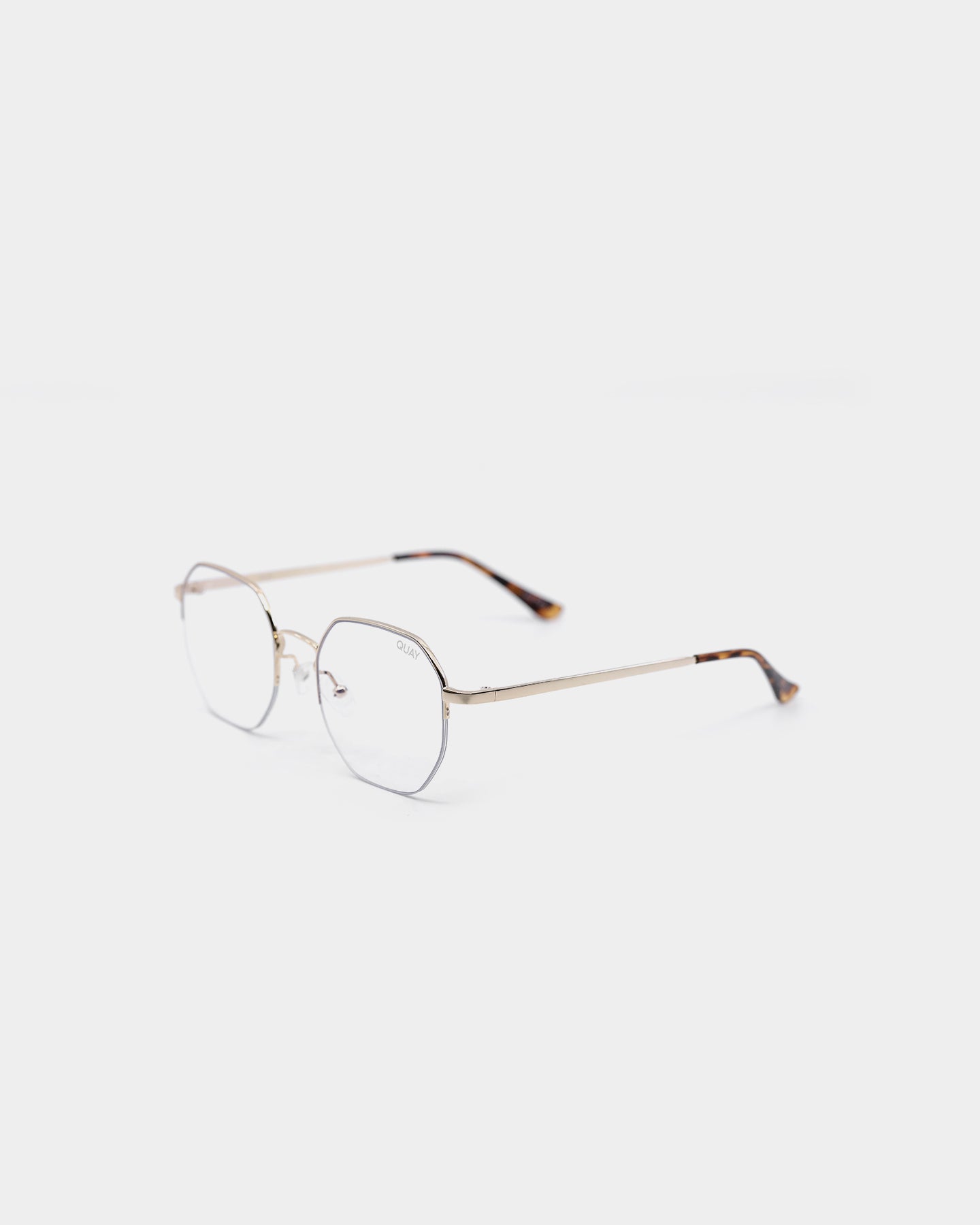 gold clear glasses