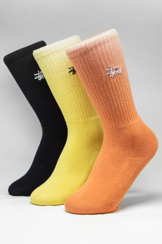 Stussy Graffiti Sock 3 Pack Multi-Coloured