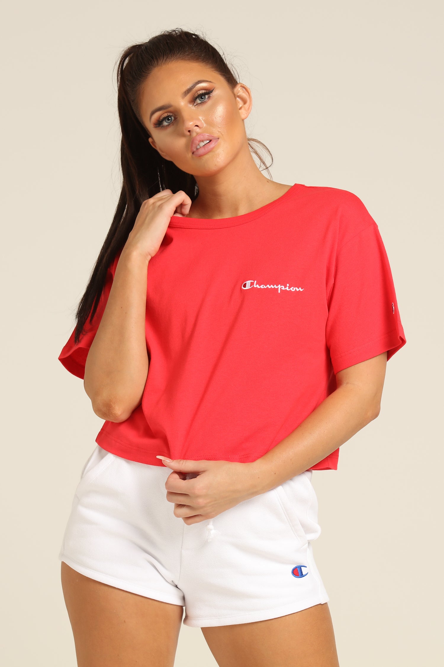 champion heritage tee red