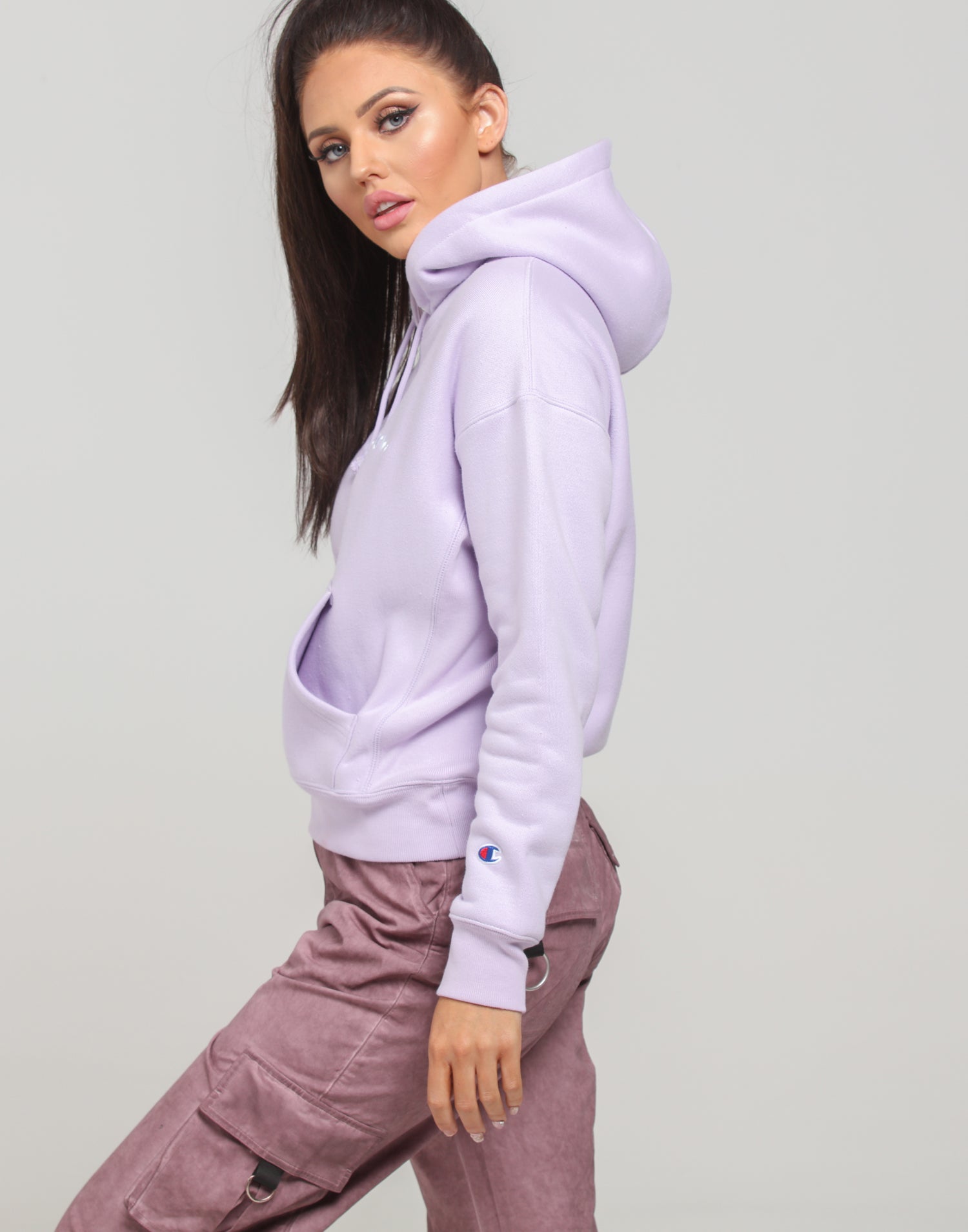 pale violet rose champion hoodie