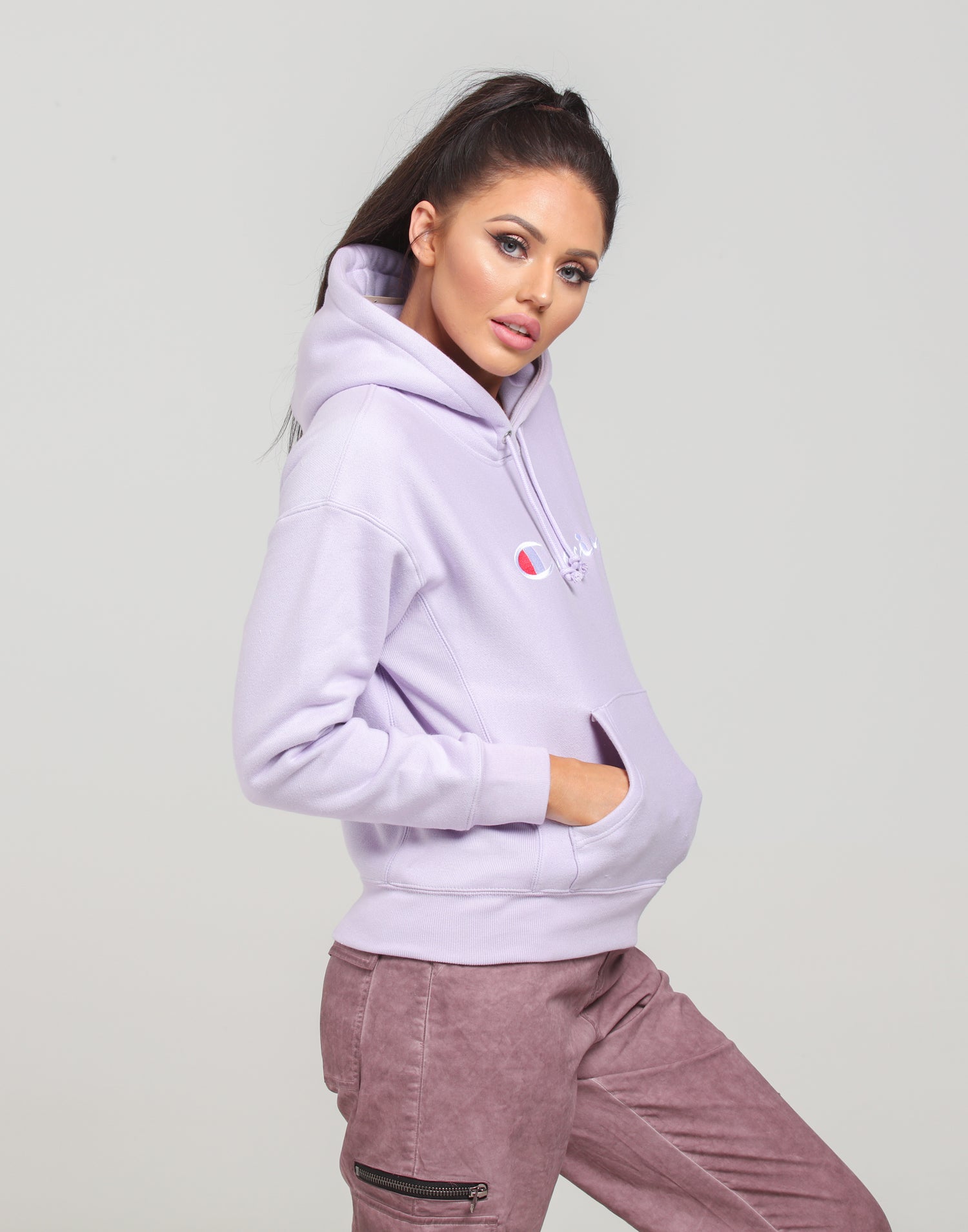 pale violet rose champion hoodie