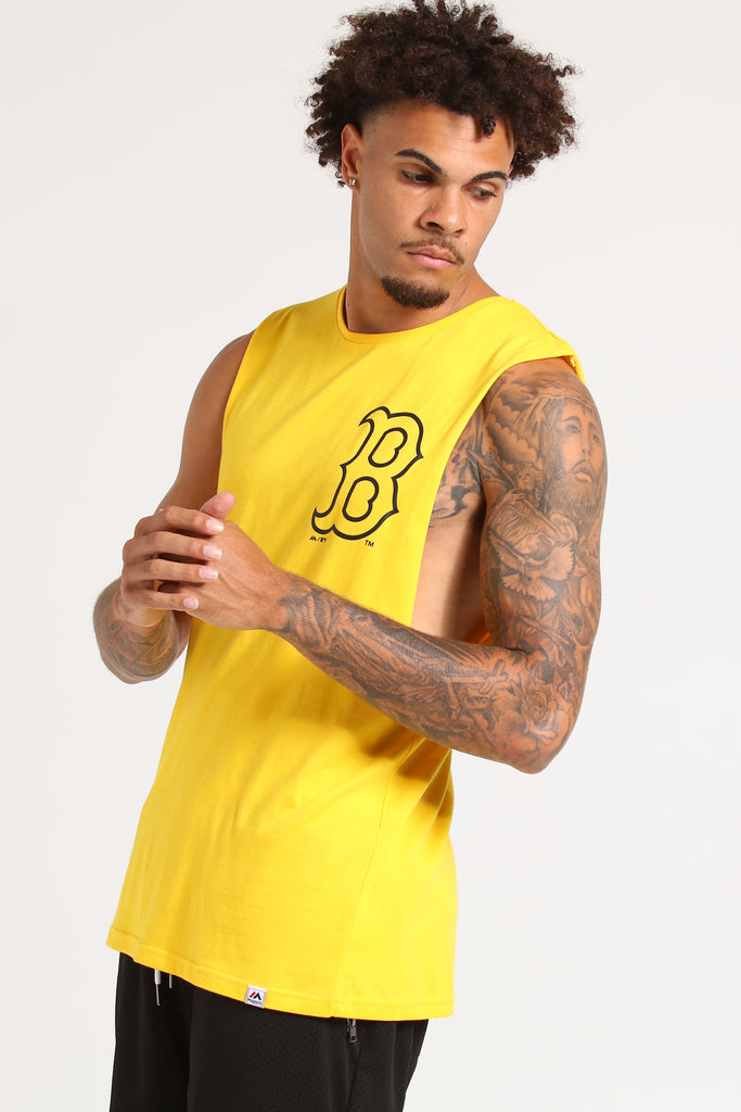 Majestic Athletic Boston Red Sox Jaimy Muscle Gold