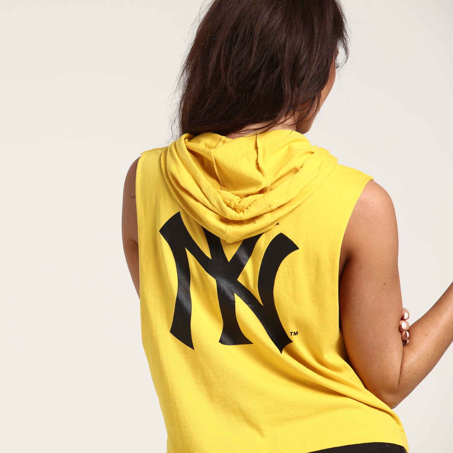 sleeveless yankees hoodie