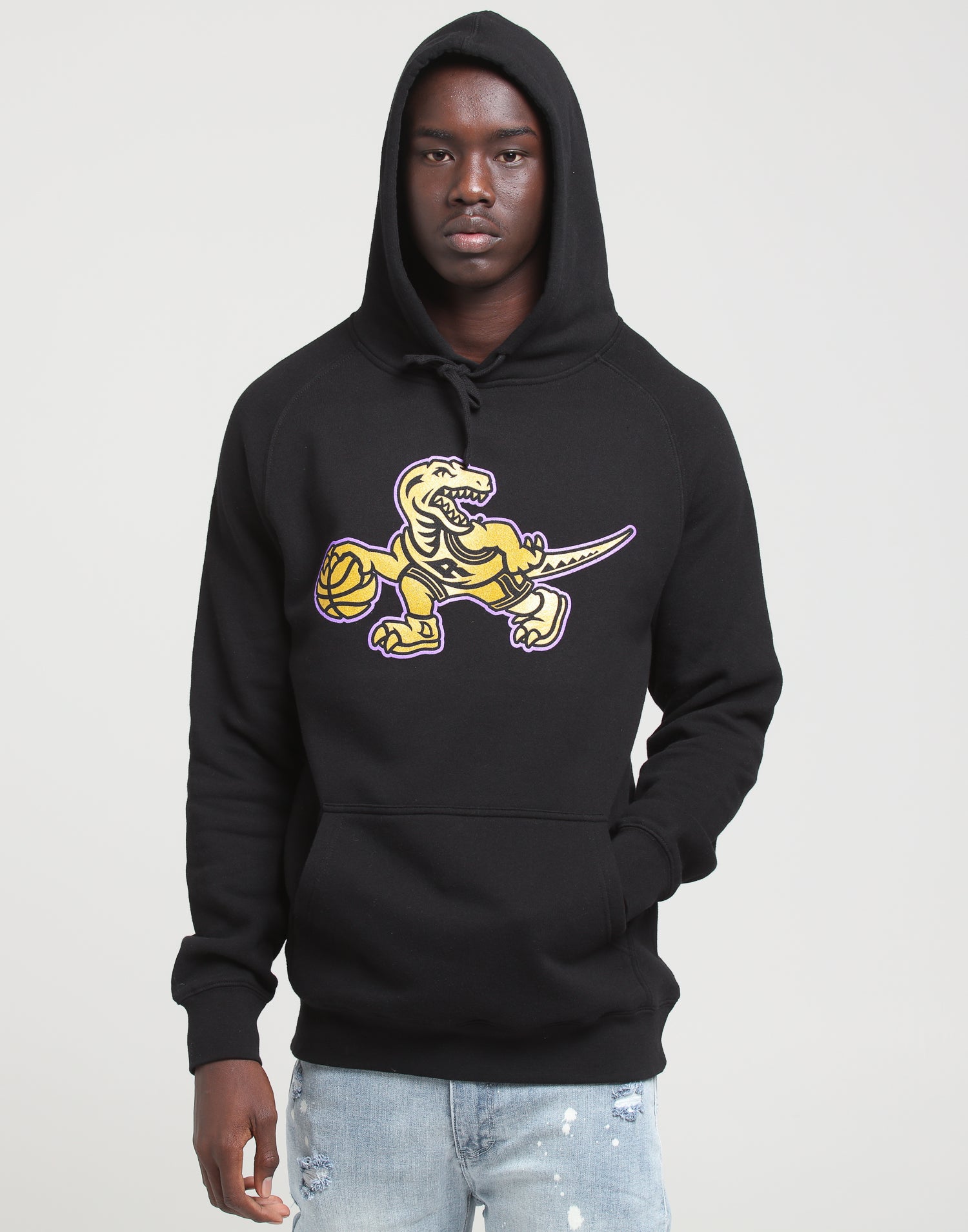 toronto raptors black and gold hoodie