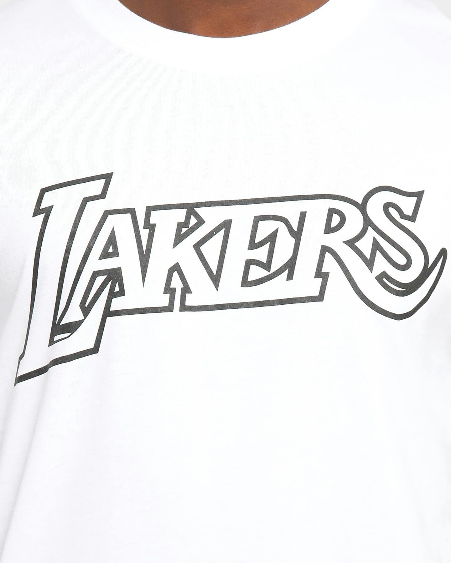 Mitchell Ness Los Angeles Lakers Logo T Shirt White Black Culture Kings
