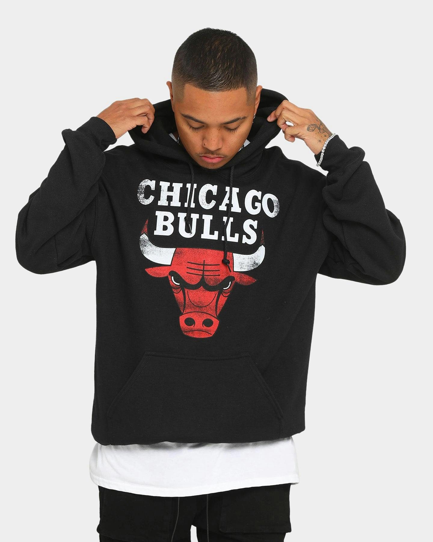 Mitchell & Ness Vintage Chicago Bulls Hoodie Black | Culture Kings
