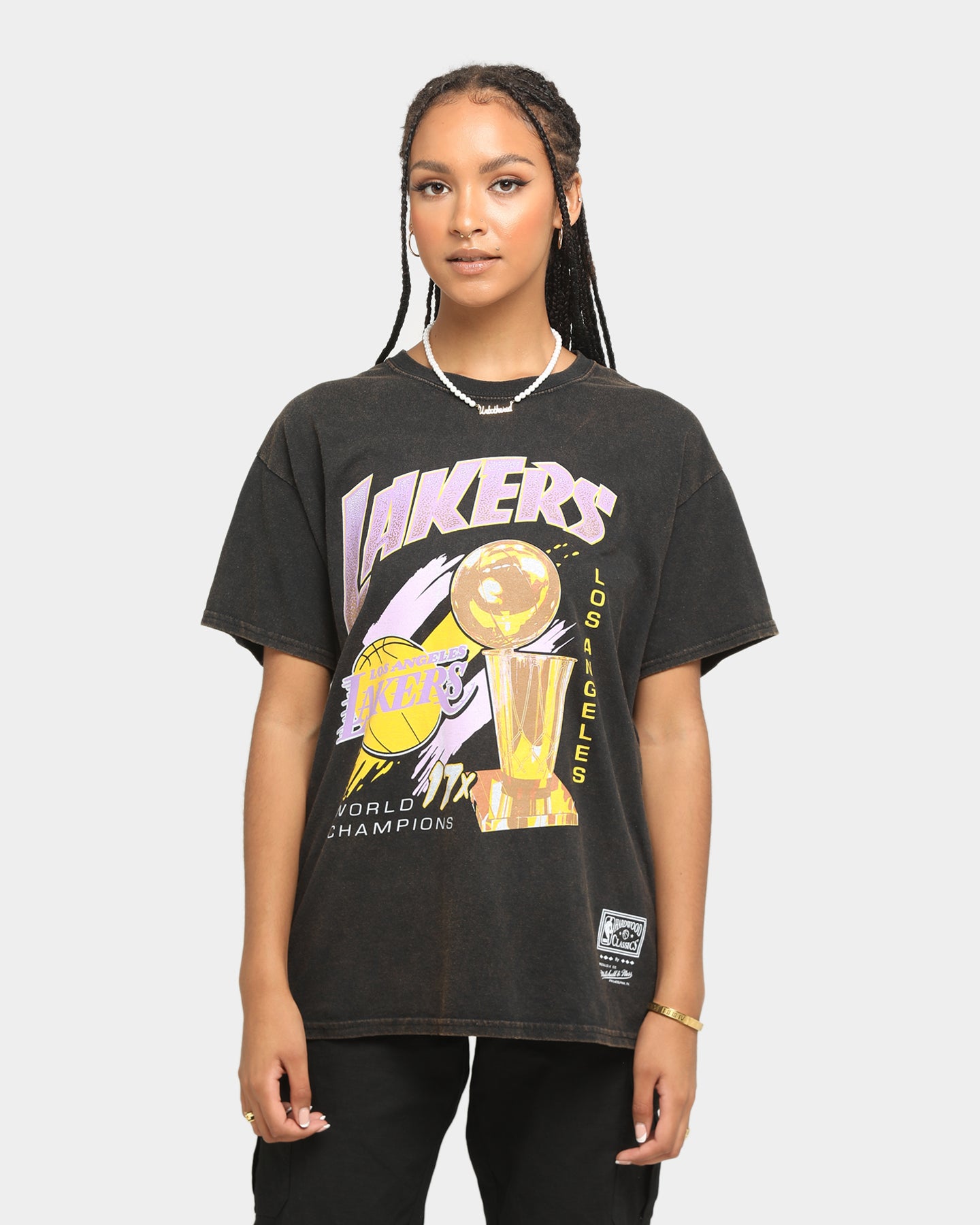 lakers mitchell and ness t shirt