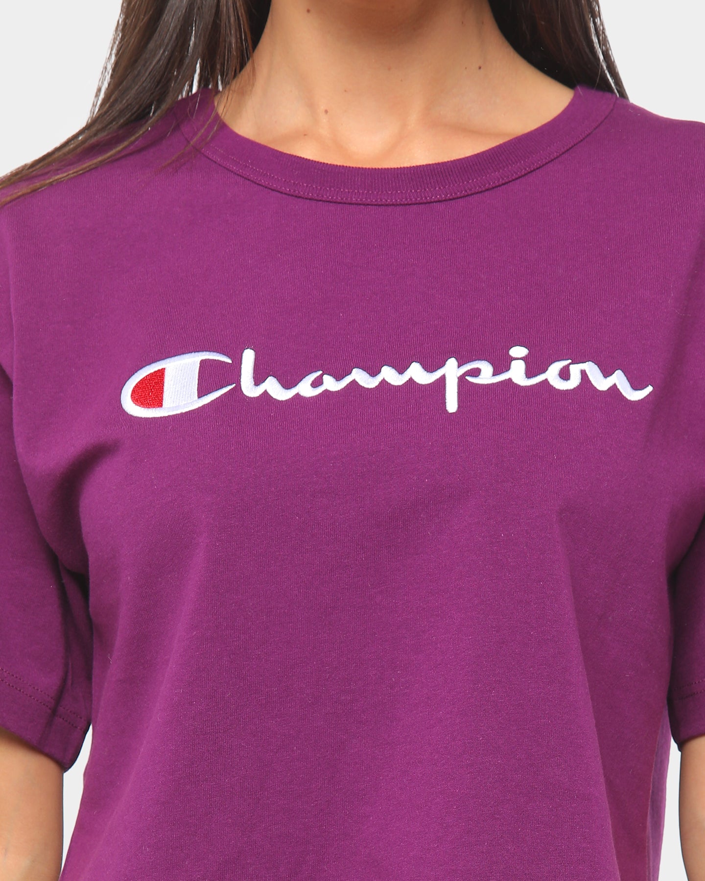 purple champion shirt