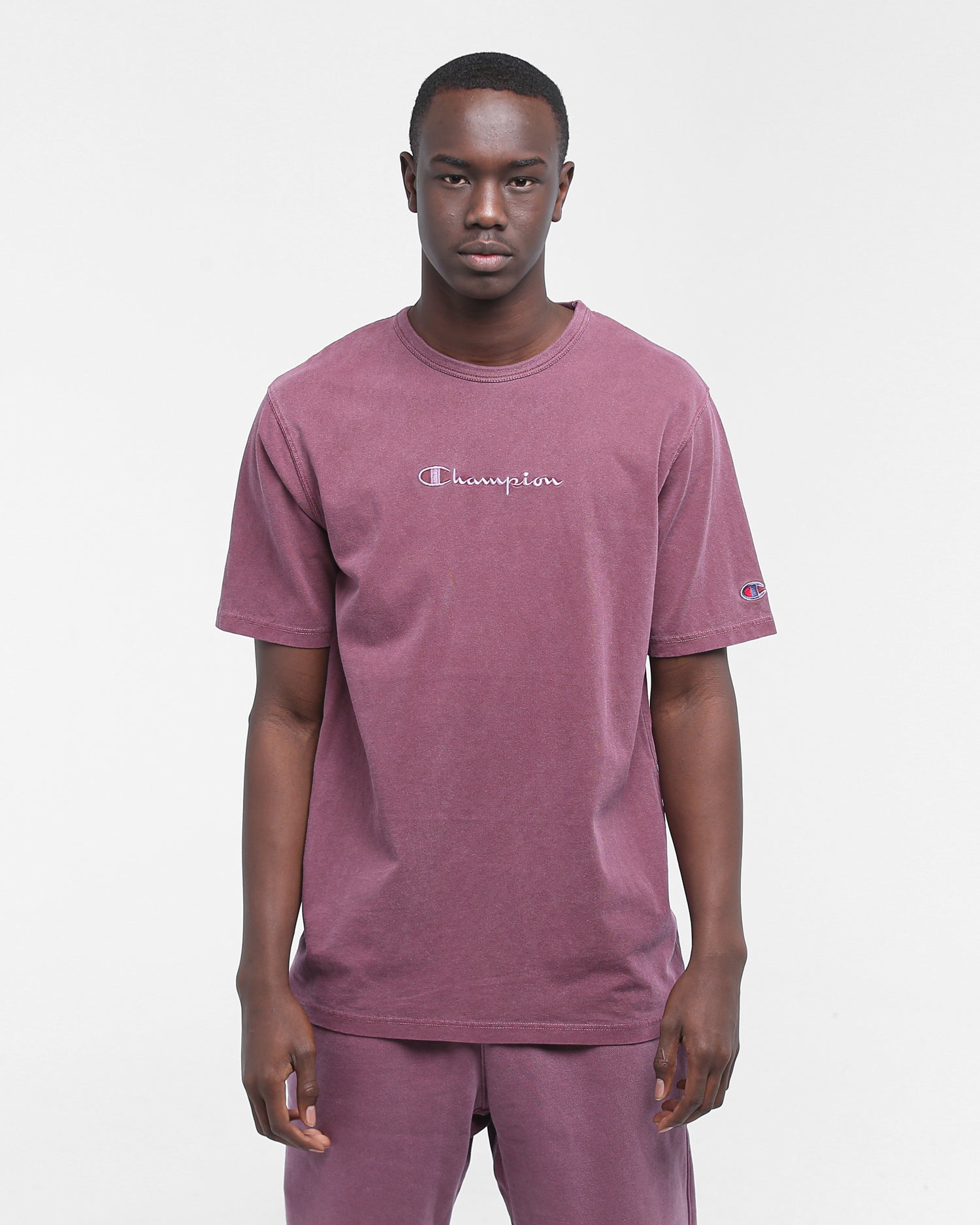 champion shirt burgundy