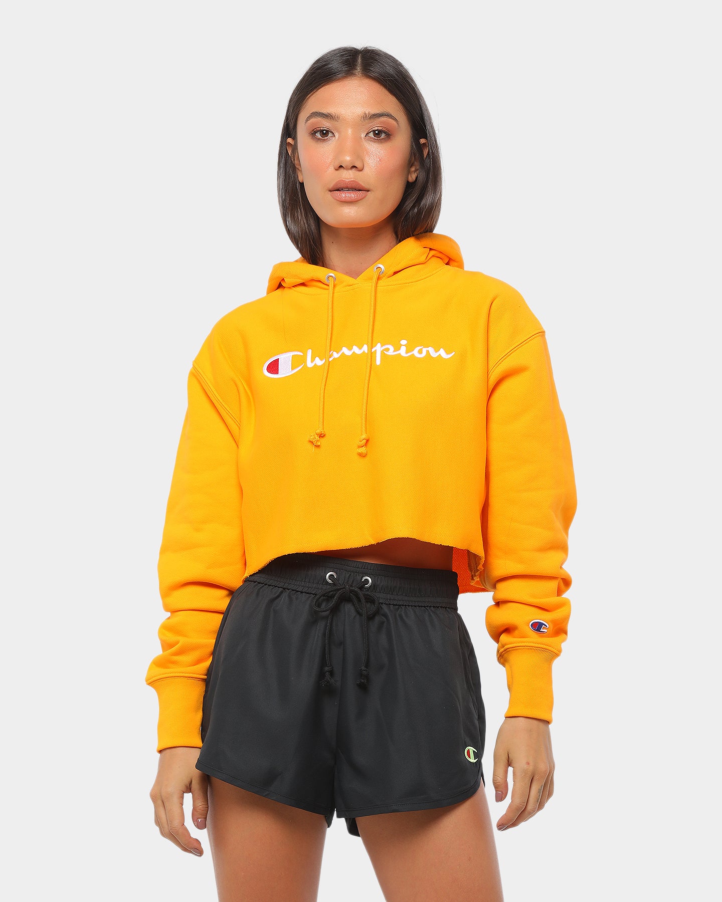 yellow hoodie champion women's