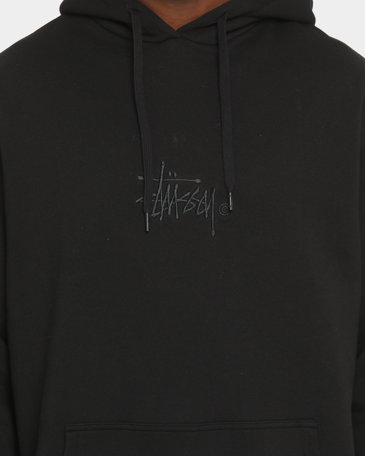 stussy black sweatshirt
