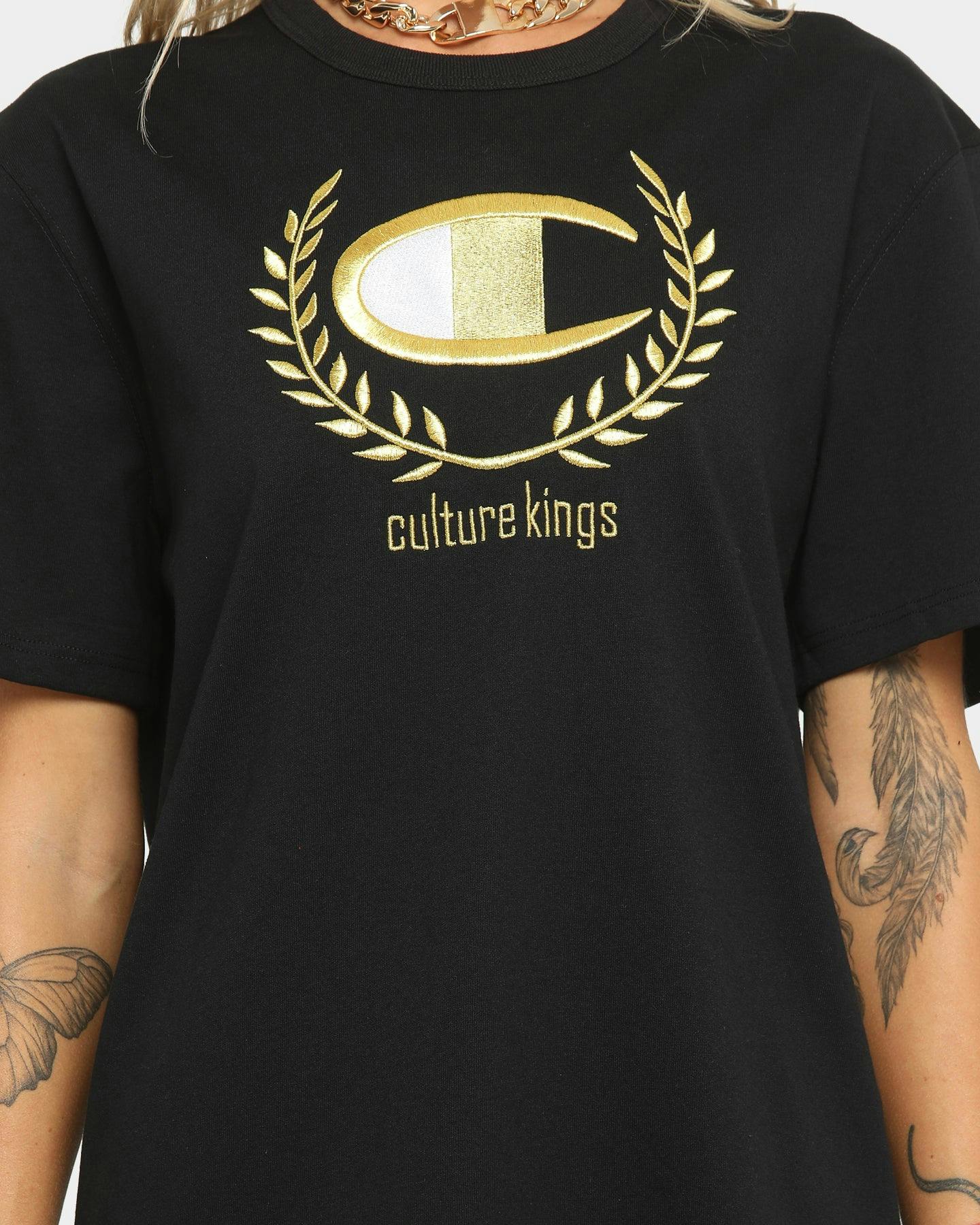 Champion Champion x Culture Kings Heritage T-Shirt Black/Gold