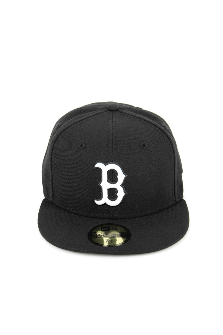 black boston red sox fitted hat